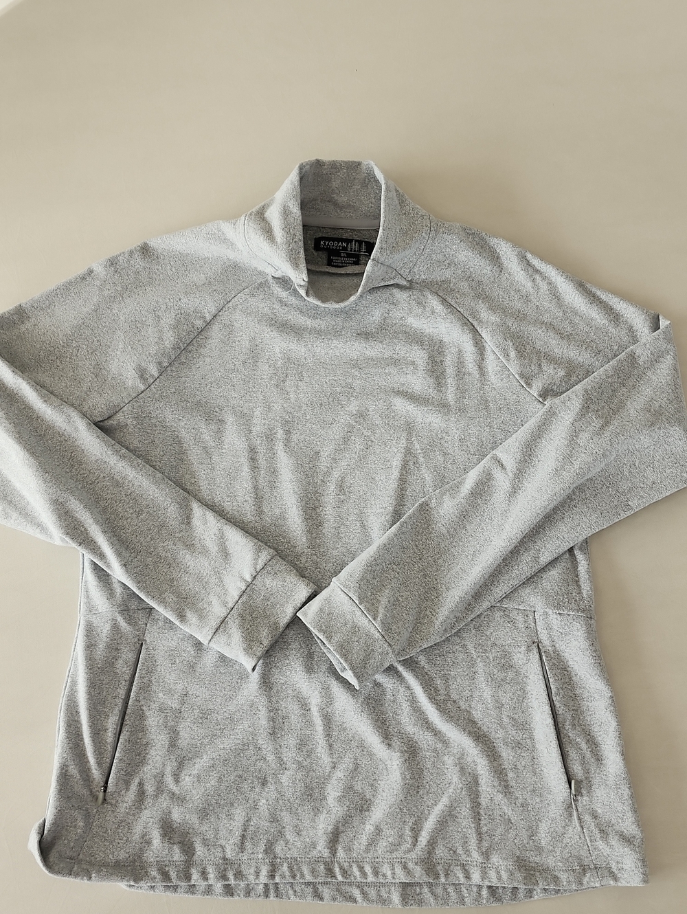 Kyodan Signature Light Gray Large Women’s Quarter-Zip Pullover